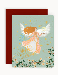 "MERRY CHRISTMAS" CHRISTMAS CARD (ANGEL)