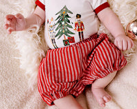 Confetti Kids | Pure Linen Bloomers - Red Stripe