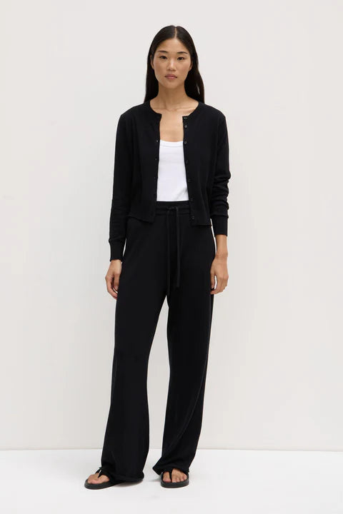 Assembly Label | Cotton Cashmere Lounge Pant - Black