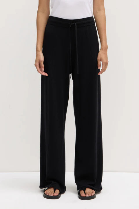Assembly Label | Cotton Cashmere Lounge Pant - Black