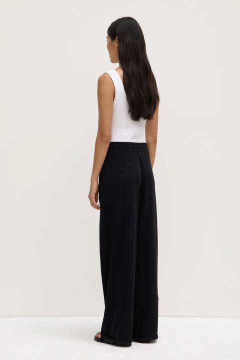 Assembly Label | Cotton Cashmere Lounge Pant - Black