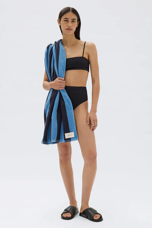Assembly Label | Cotton Stripe Beach Towel - Bahama/True Navy