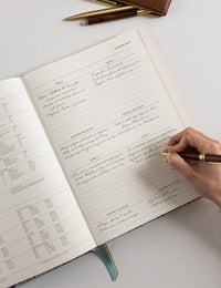Bespoke Letterpress | 2026 Teachers A4 Planner - Ivory Garden