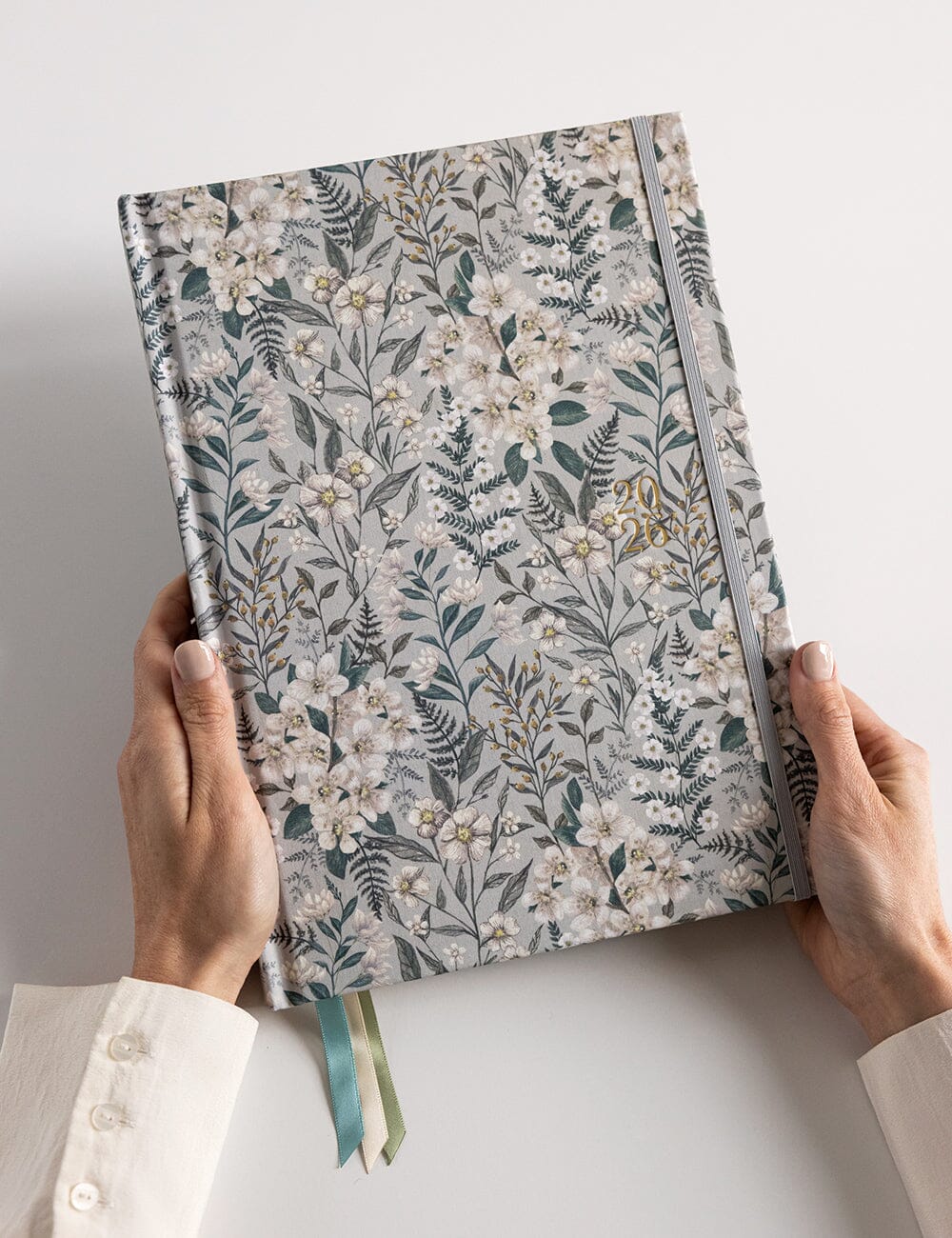 Bespoke Letterpress | 2026 Teachers A4 Planner - Ivory Garden