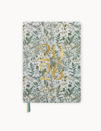Bespoke Letterpress |  2026 Weekly Planner Notebook - Ivory Garden