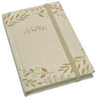 Fabric Cover Notebook - Leaves A6