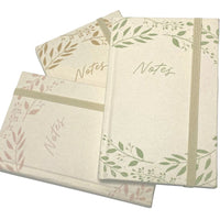 Fabric Cover Notebook - Leaves A6