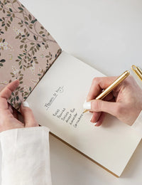 Bespoke Letterpress | White Blossoms Notepad Jotter