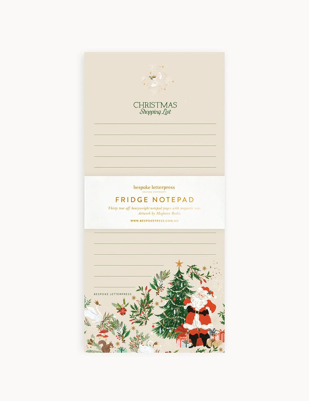 Jolly Santa Shopping List DL Notepad