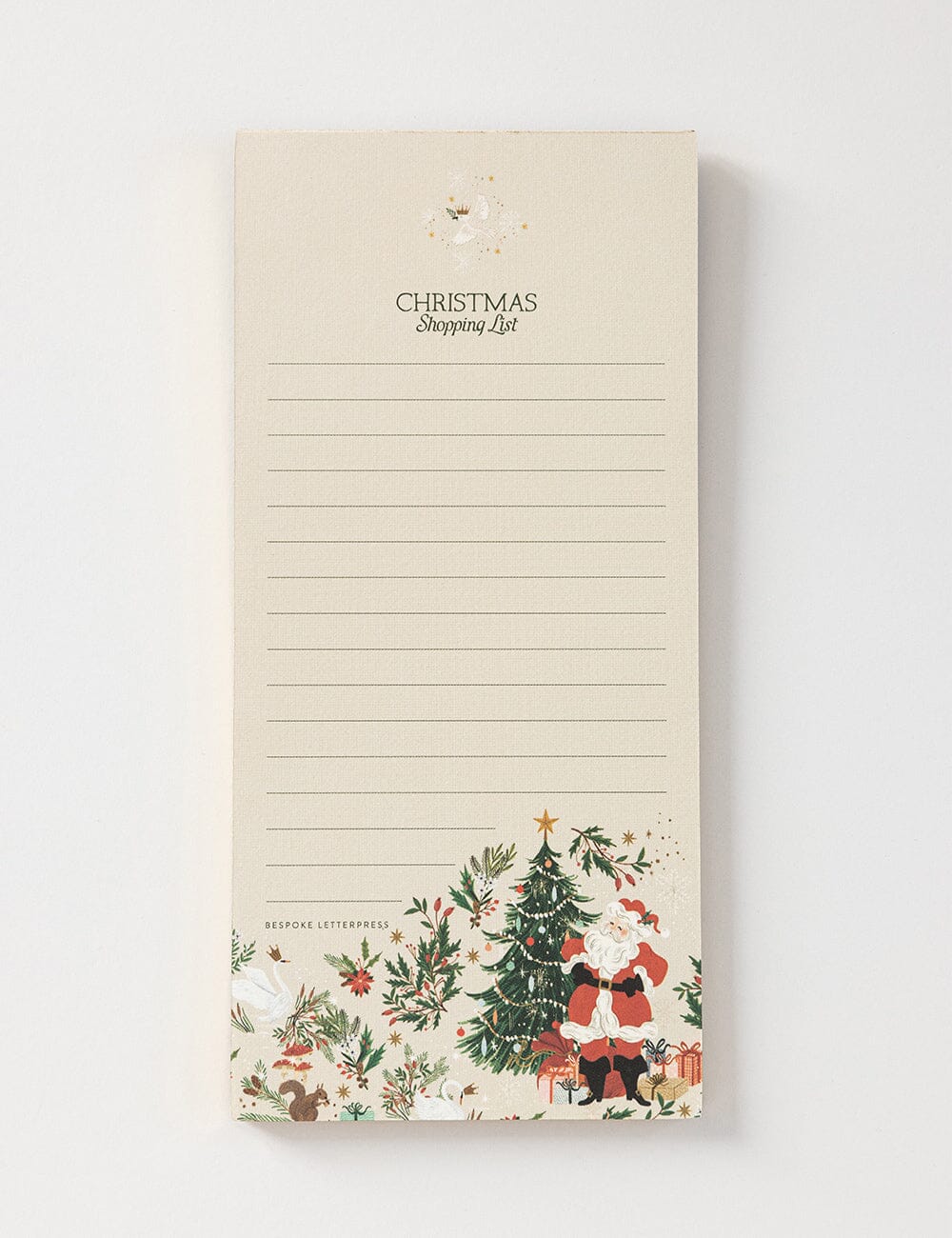 Jolly Santa Shopping List DL Notepad