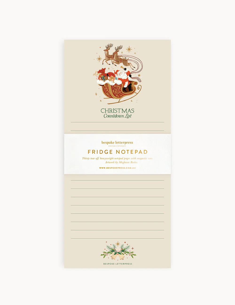 Christmas Countdown Shopping List DL Notepad