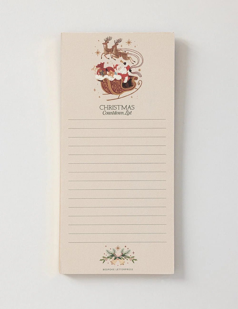 Christmas Countdown Shopping List DL Notepad