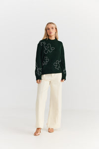 Daisy Says | Bloom Knit - Forest Green