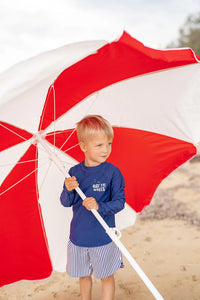 Minihaha Swim | Making Waves - Navy Rash Vest