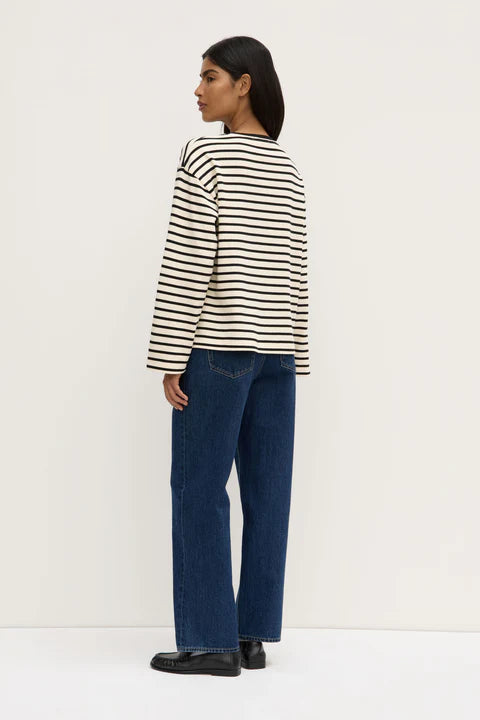 Assembly Label | Devon Jersey Crew - Ink/White
