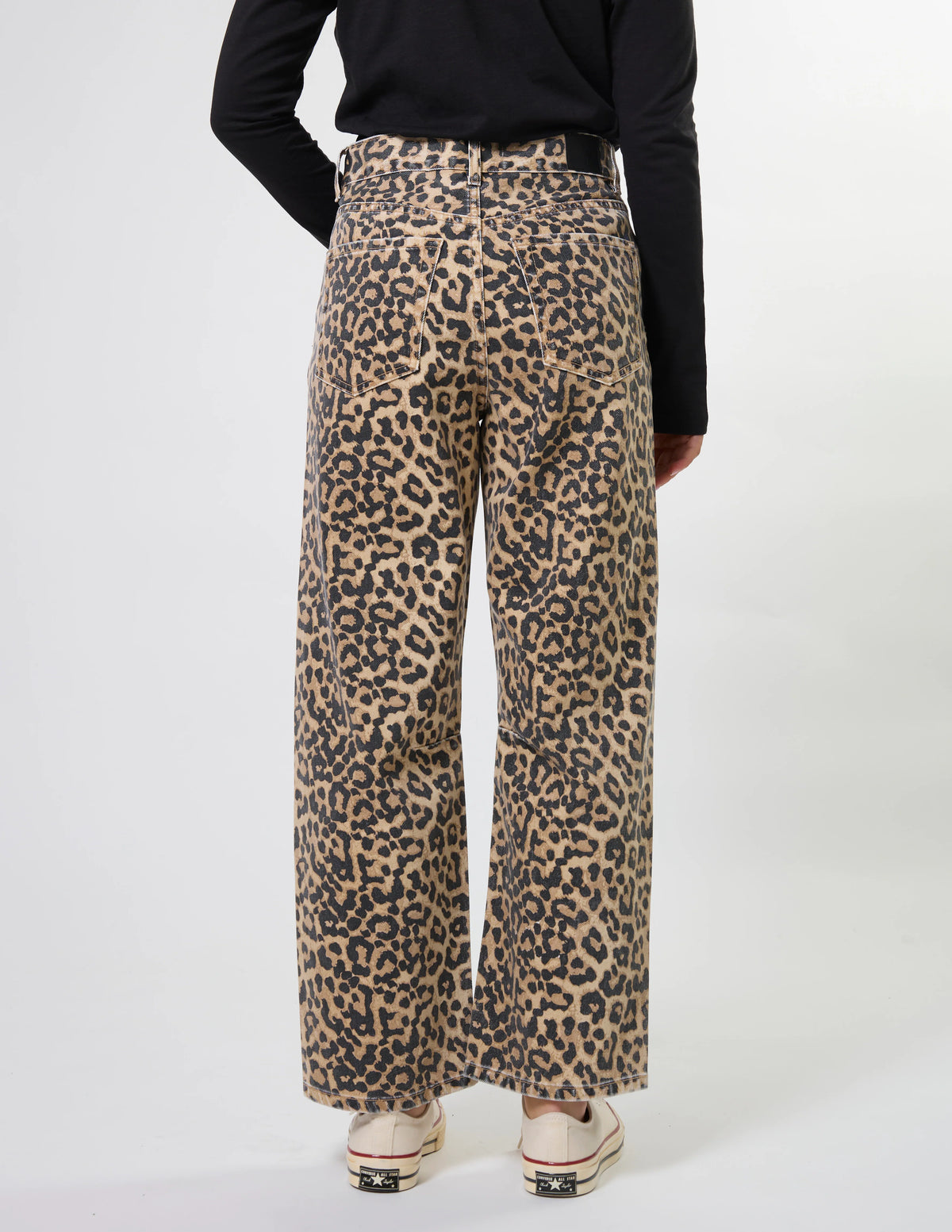 CARSON BARREL JEAN - LEOPARD