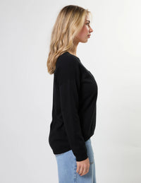 Stella + Gemma | Street Pocket Jumper - Black