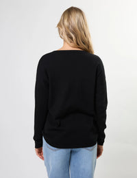 Stella + Gemma | Street Pocket Jumper - Black