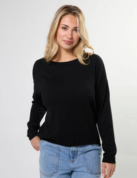 Stella + Gemma | Street Pocket Jumper - Black