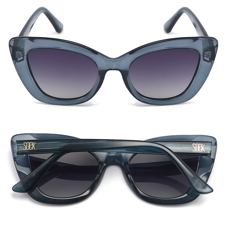 Soek | Eden Indigo Grey Polarised Lens Sunglasses