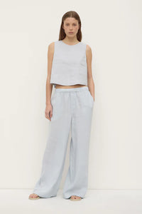 Assembly Label | Estelle Linen Top - Cloud
