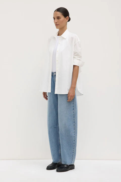Assembly Label | Marigold Poplin Shirt - White