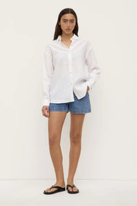 Assembly Label | Womens Everyday Linen Shirt - White
