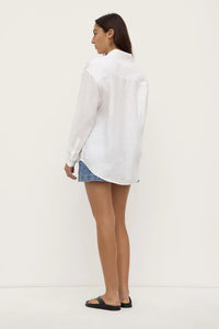 Assembly Label | Womens Everyday Linen Shirt - White