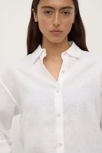 Assembly Label | Womens Everyday Linen Shirt - White