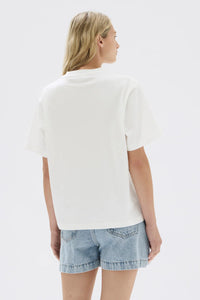 Assembly Label | White Exhibit Patch Short-Sleeve Tee