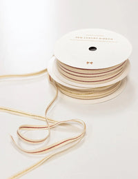 Bespoke Letterpress | Fine Cotton Ribbon with Line