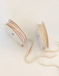 Bespoke Letterpress | Fine Cotton Ribbon with Line