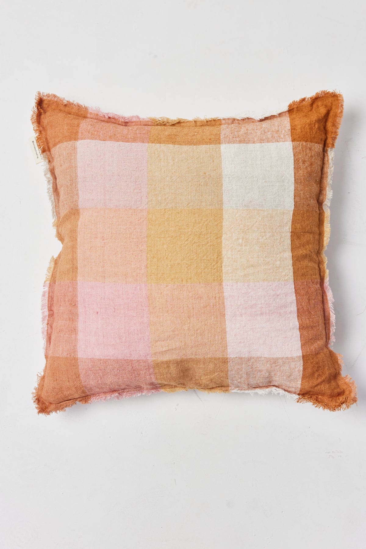 Holiday Trading Co. | Cordoba Nutmeg Check Cushion