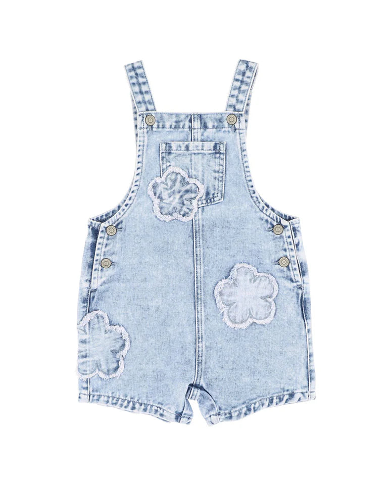 Fox & Finch | Grow Wildflower Applique Denim Overall