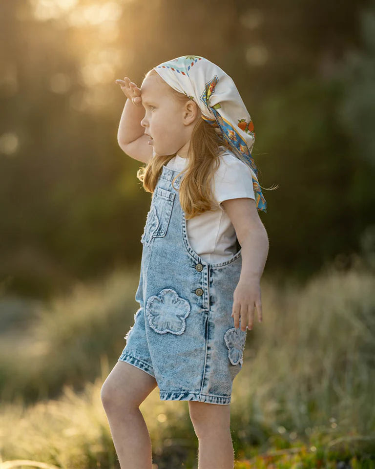 Fox & Finch | Grow Wildflower Applique Denim Overall