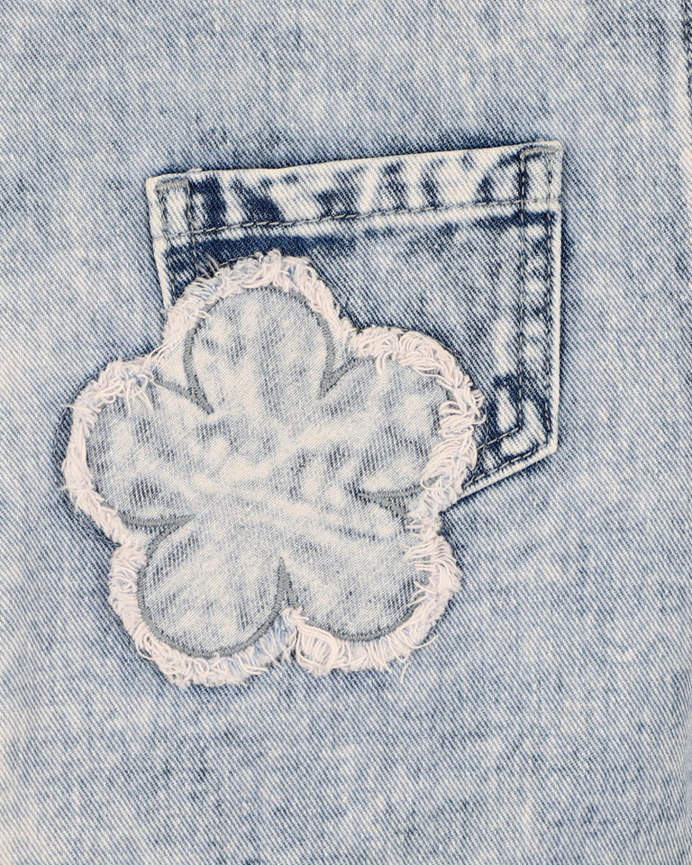 Fox & Finch | Grow Wildflower Applique Denim Overall