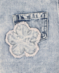 Fox & Finch | Grow Wildflower Applique Denim Overall