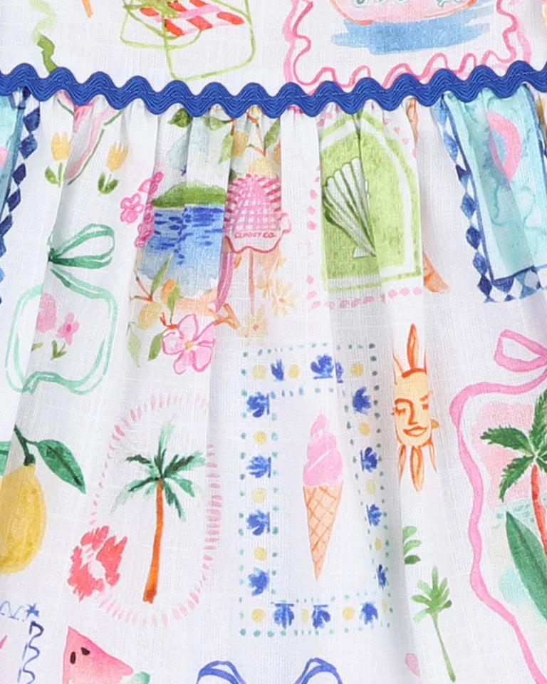 Bebe | Summer Vacay Ric Rac Top