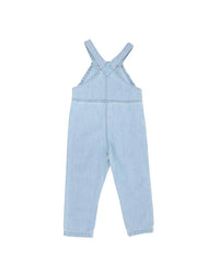 Fox & Finch | Botanica Embroidered Overalls - Washed Denim