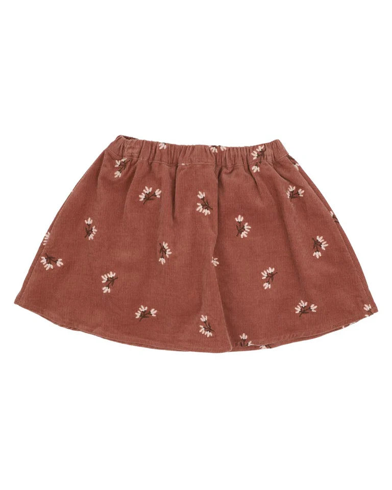 Bebe | Wild Garden Embroidered Skirt w Shorts