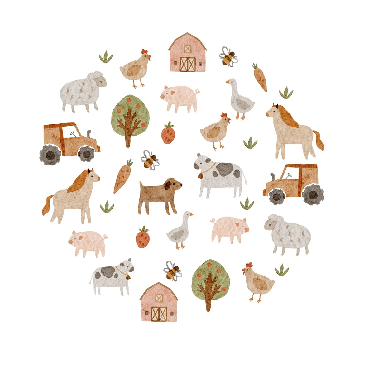 Farmyard Greeting Card