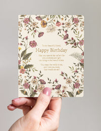 Bespoke Letterpress | To My Beautiful Friend - Happy Birthday