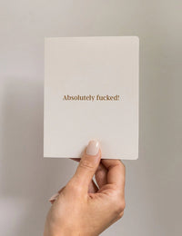 Bespoke Letterpress | Absolutely F%#ked