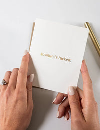 Bespoke Letterpress | Absolutely F%#ked