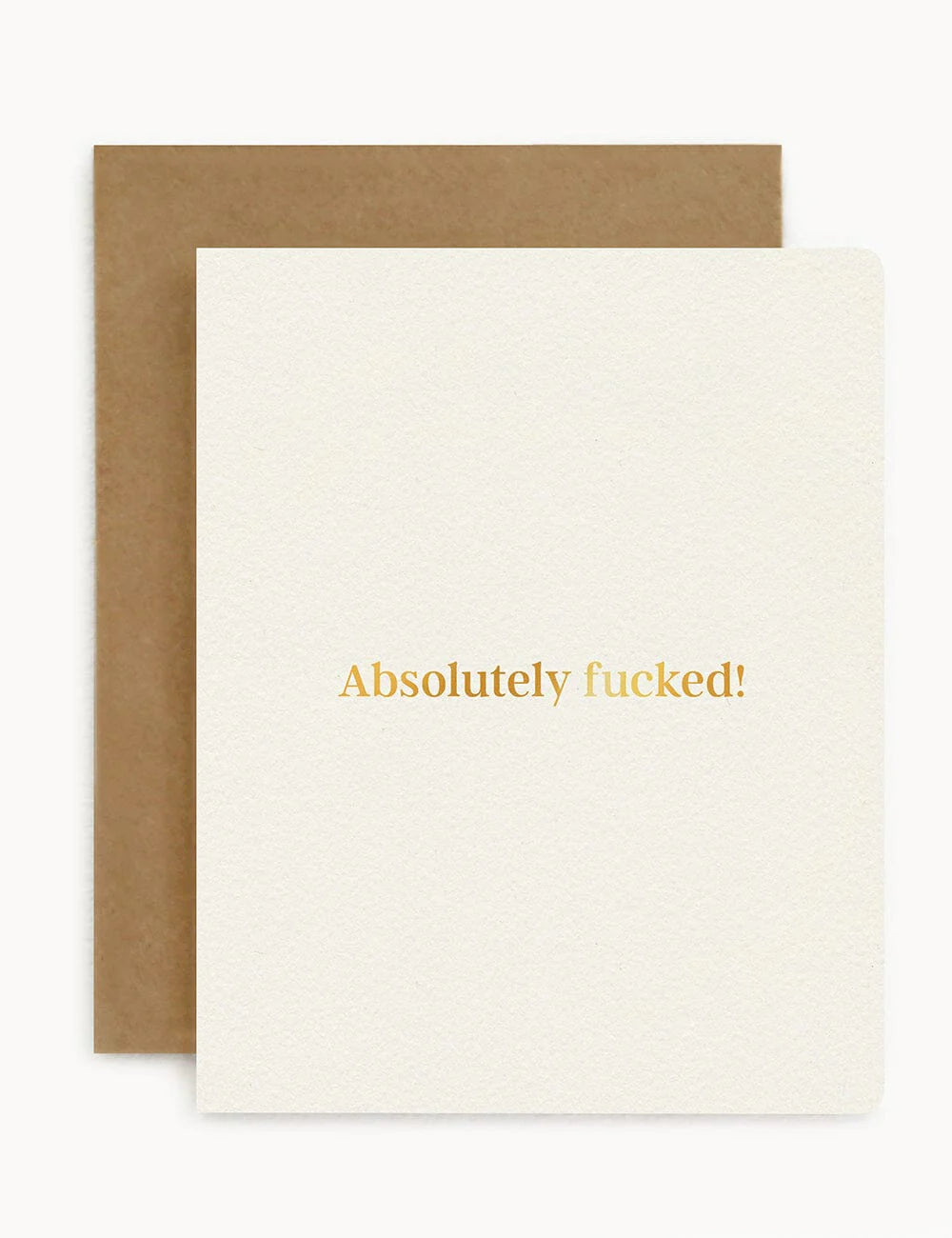 Bespoke Letterpress | Absolutely F%#ked