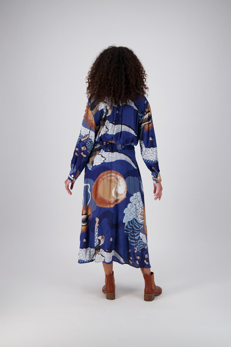 Olga De Polga | Festival Parisian Wrap Dress Blue