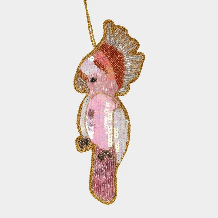 GALAH SEQUIN HANGING DECORATION