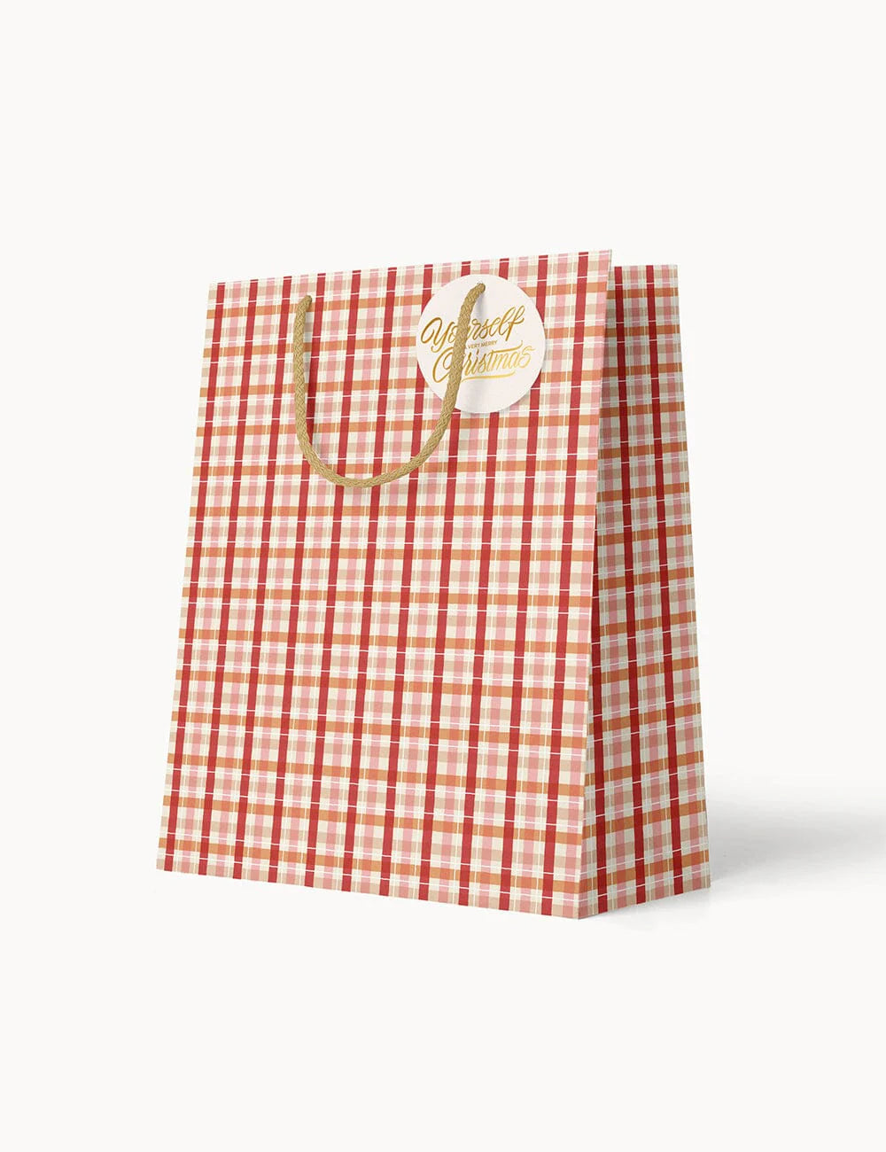 SMALL CHRISTMAS GIFT BAG - CHRISTMAS TARTAN