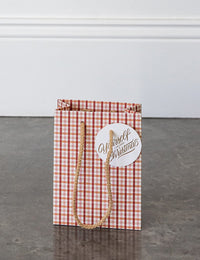 SMALL CHRISTMAS GIFT BAG - CHRISTMAS TARTAN