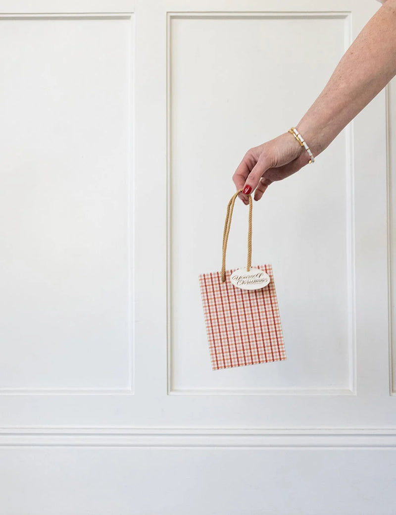 SMALL CHRISTMAS GIFT BAG - CHRISTMAS TARTAN